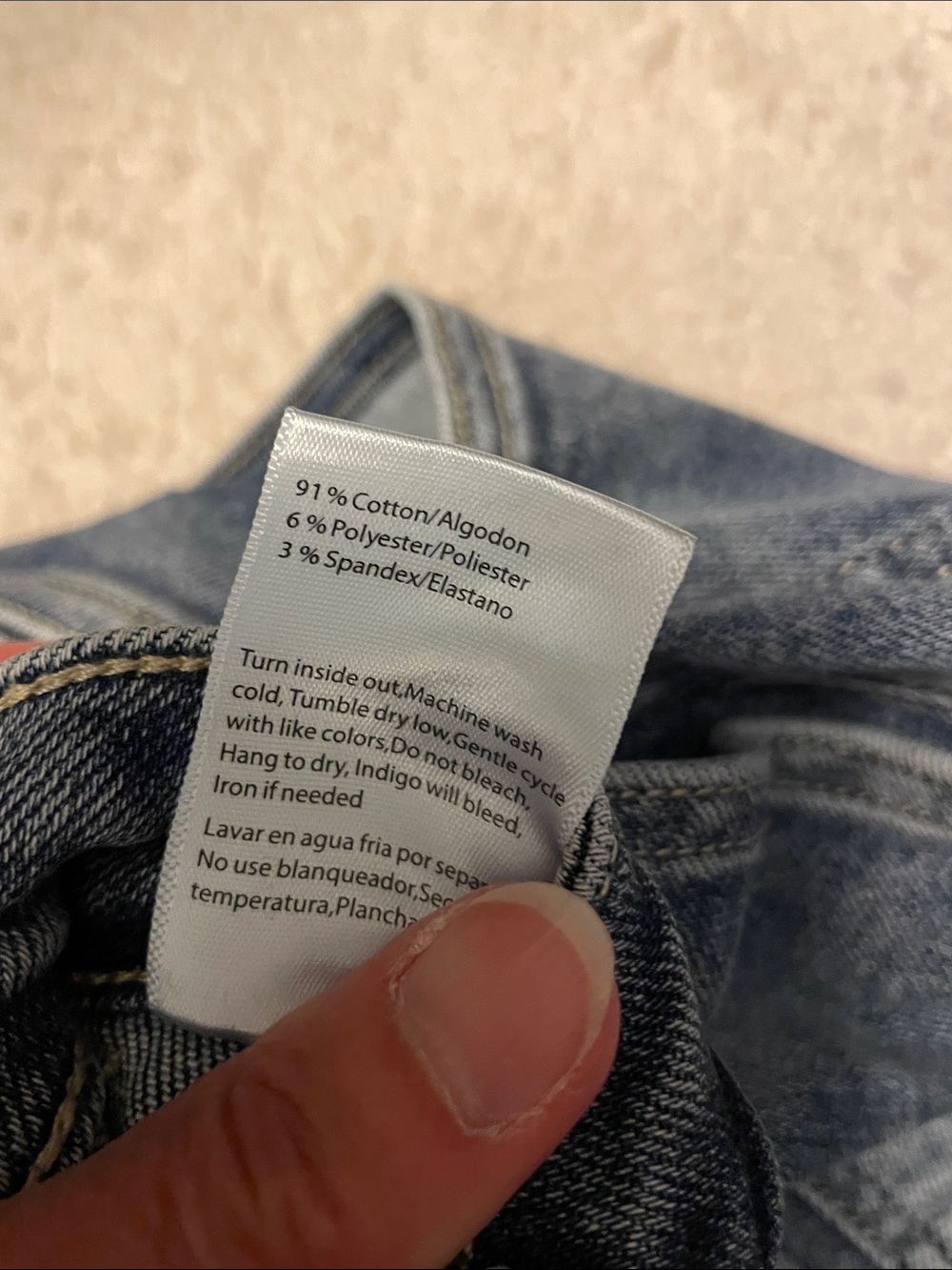 Wide Leg Cargo Jeans in Light Blue - Picture 5 of 8